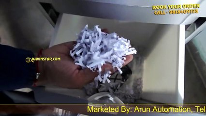 Paper shredder machine