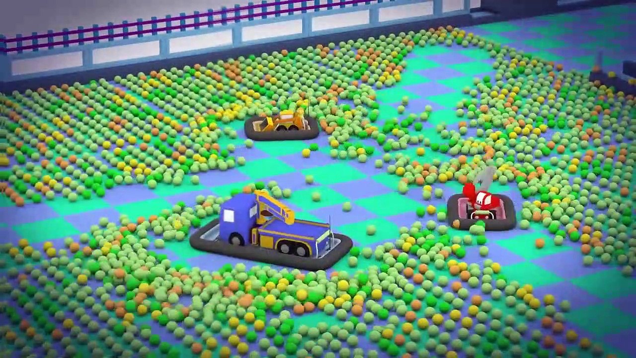 The BUMPERS CARS - Tiny Trucks Cartoon and the Tiny Town series for Kids, with the Street Vehicles