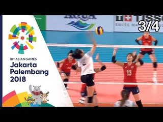 [เซต3] วอลเลย์บอลหญิง ไทย Vs เกาหลีใต้ รอบรองชนะเลิศ  | เอเชียนเกมส์ 2018