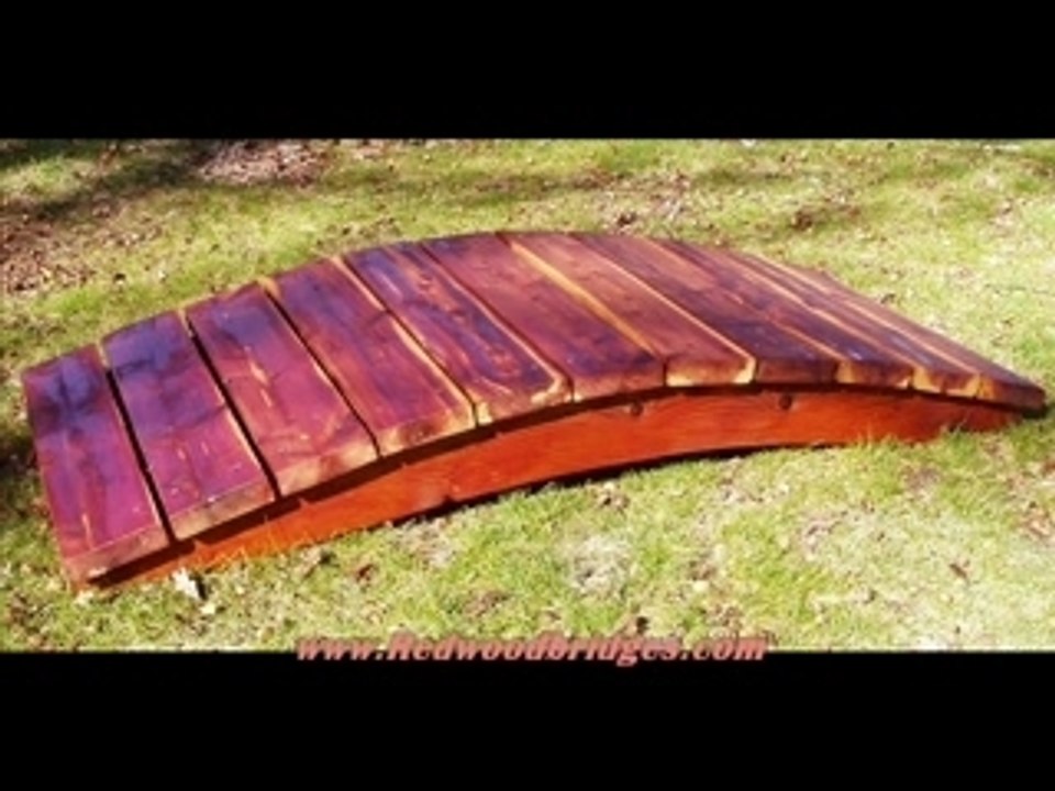 Redwood Landscape Bridges for landscaped yards