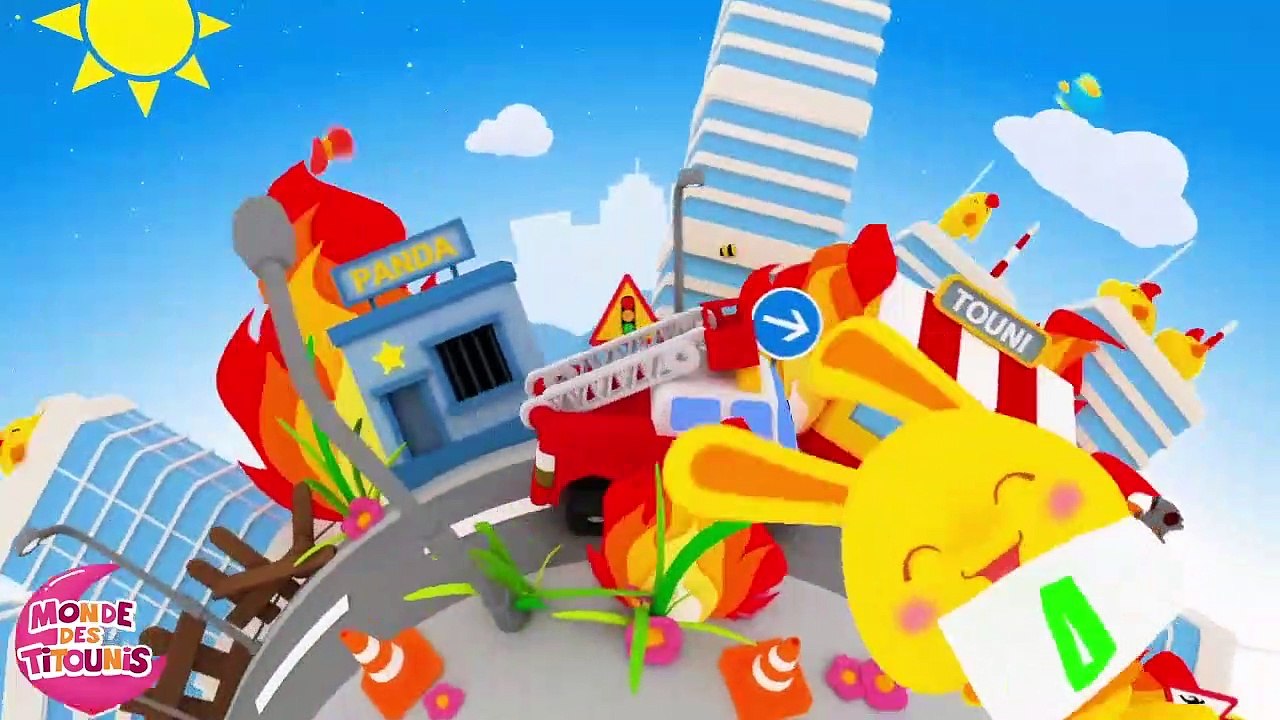 Couleurs et véhicules - Les motos - Comptines et chansons titounis