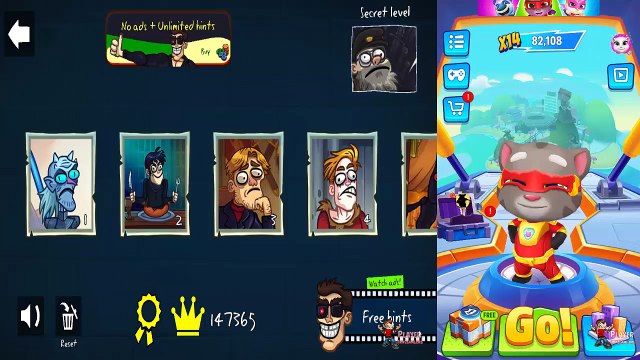 Watch Video Talking Tom Hero Dash Android Gameplay & Troll Face Quest: Game of Trolls Season 8﻿