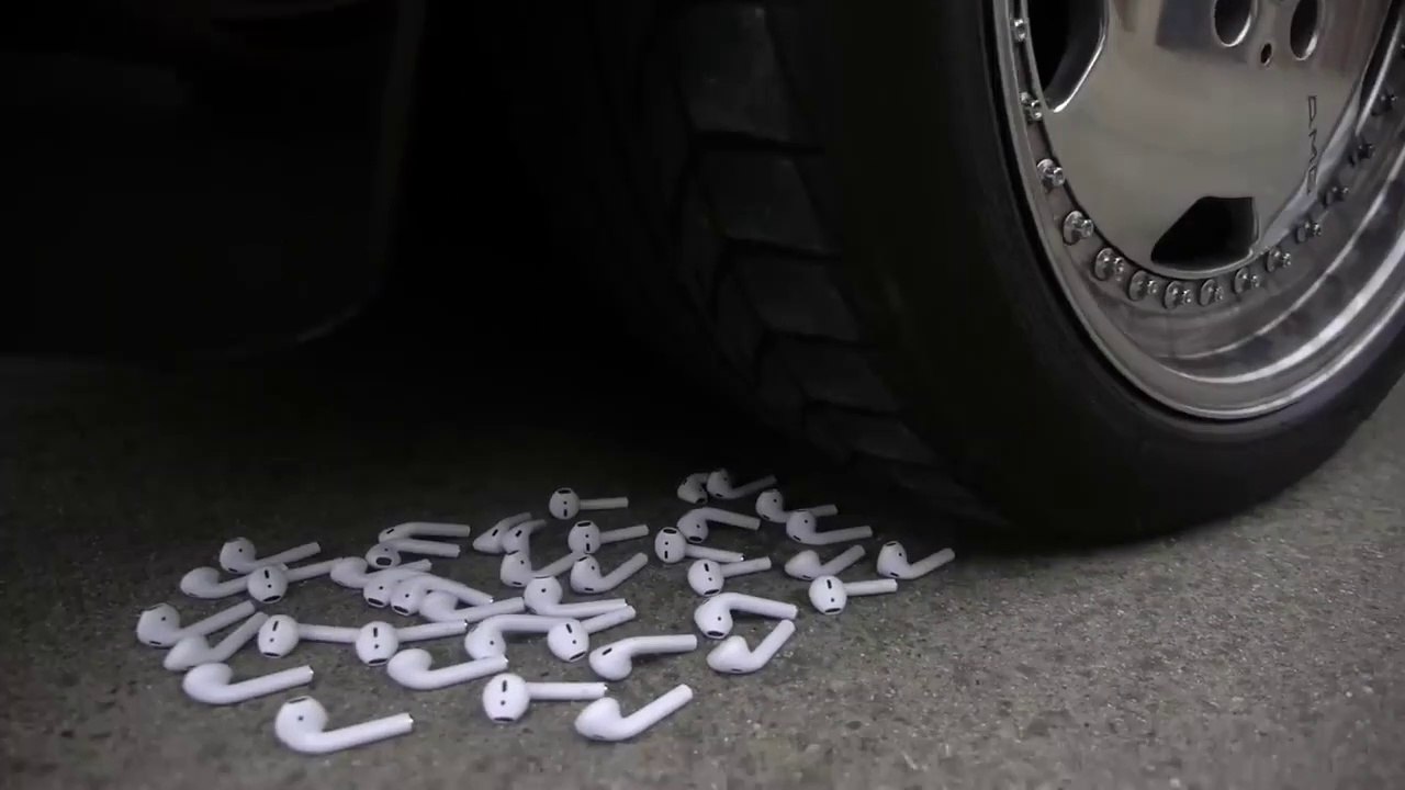 Many AirPods vs CAR Experiment