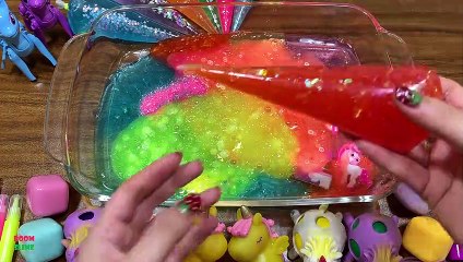 Special Series #PIPING BAGS || MIXING RANDOM THINGS INTO STORE BOUGHT SLIME ||#Relaxing Color Liquid