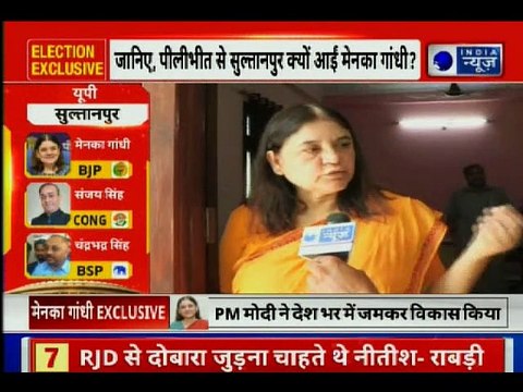 Maneka Gandhi Exclusive interview, speaks over Lok Sabha Election 2019; Sultanpur, मेनका गांधी