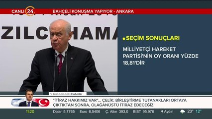 MHP Lideri Devlet Bahçeli Kızılcahamam'da