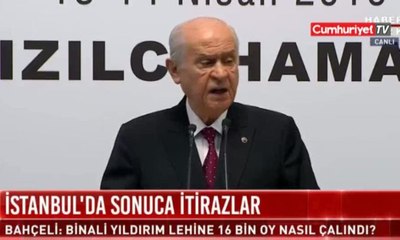 Bahçeli: İstanbul'da seçim tekrarı çözüm olabilir