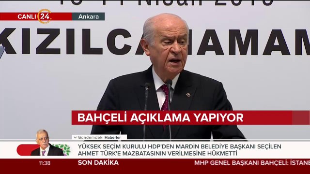 MHP Lideri Devlet Bahçeli Kızılcahamam'da