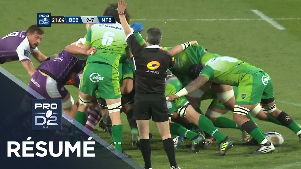 PRO D2 - Résumé Bourg-en-Bresse-Montauban: 25-20 - J28 - Saison 2018/2019