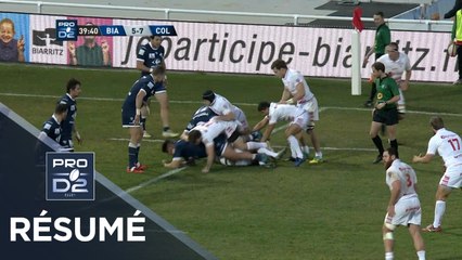 PRO D2 - Résumé Biarritz-Colomiers: 18-21 - J28 - Saison 2018/2019