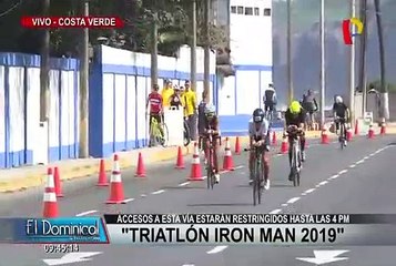 Costa Verde fue cerrada por triatlón internacional Ironman 70.3