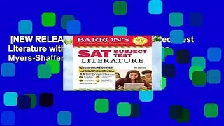 [NEW RELEASES]  Barron s SAT Subject Test Literature with Online Tests by Christina Myers-Shaffer