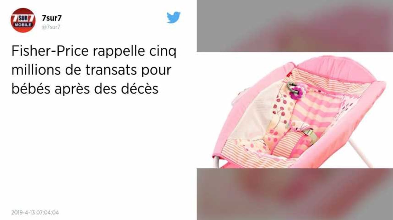 Fisher-Price rappelle près de 5 millions de transats pour bébés après des décès