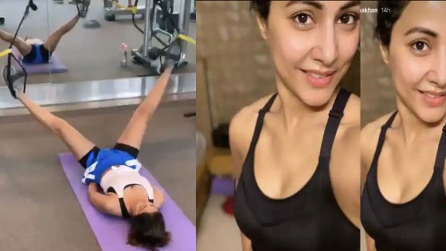 Hina Khan's workout pictures goes VIRAL on social media; Check Out | FilmiBeat