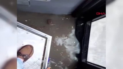 Ankara'da Kısa Süreli Dolu Yağışı Etkili Oldu.
