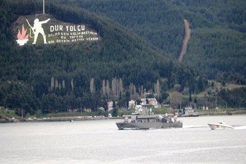 Yunan Savaş Gemisi Çanakkale Boğazı'ndan Geçti