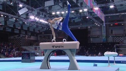 Euro de gymnastique : Cyril Tommasone médaillé d'argent aux arçons huit ans après la première