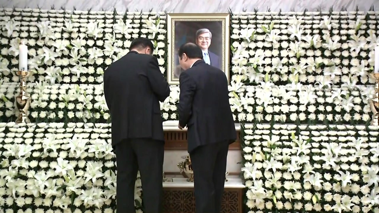 한진家 '눈물의 입관식'...이재용 부회장 등 조문 / YTN