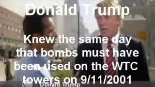 Trump saw on 9/11 bombs were used in WTC