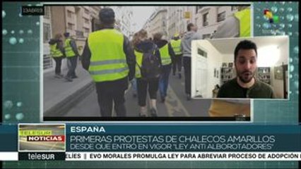 Francia: 'chalecos amarillos' protagonizan nueva jornada de protesta