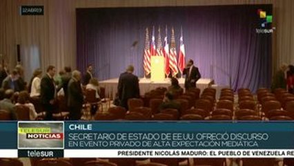 Chile: Mike Pompeo ofrece discurso en evento privado no protocolar