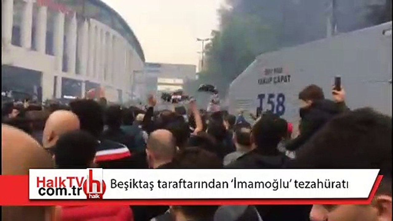 Beşiktaş taraftarından 'İmamoğlu' tezahüratı