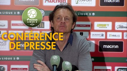 Conférence de presse RC Lens - Valenciennes FC (0-0) : Philippe  MONTANIER (RCL) - Réginald RAY (VAFC) - 2018/2019