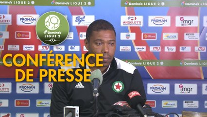 Conférence de presse AS Béziers - Red Star  FC (1-3) : Mathieu CHABERT (ASB) -  (RED) - 2018/2019