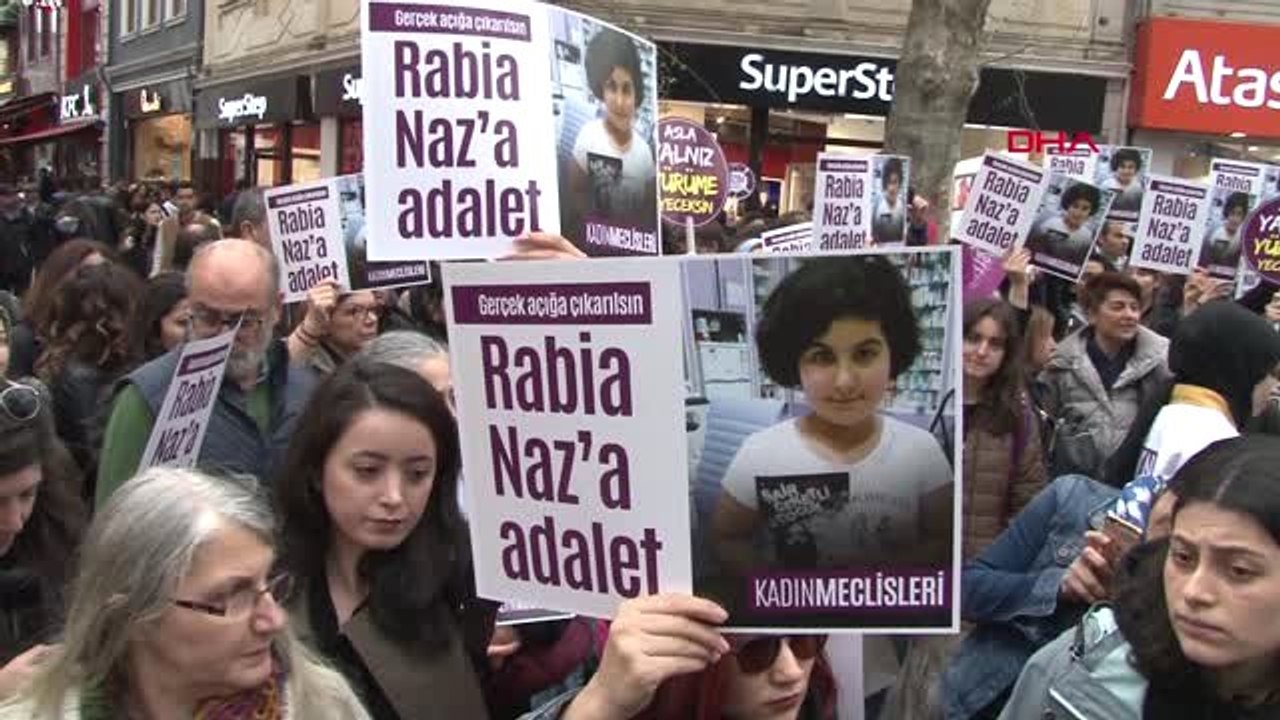 Kadıköy'de "Rabia Naz" Eylemi
