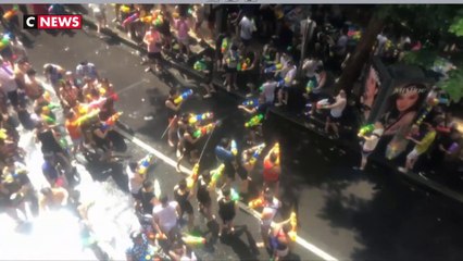 Thaïlande : batailles d’eau géantes à Bangkok