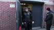 Police stopped Joey Barton from leaving Oakwell as they investigate an his alleged assault.