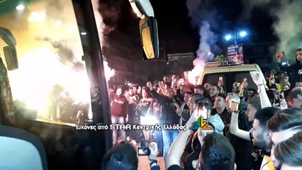 Η αποστολή της ΑΕΚ φτάνει στην Λαμία