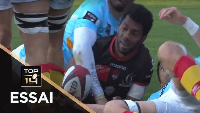 TOP 14 - Essai Noa NAKAITACI (LOU) - Lyon - Perpignan - J22 - Saison 2018/2019