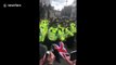 Tension in Westminster as yellow vests clash with police wielding batons