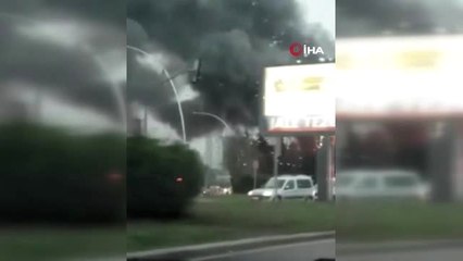 Başkent'te Kafe Alev Alev Böyle Yandı