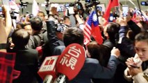 Crazy scenes at LA airport as Taiwanese mayor Han Kuo-yu gets rock star welcome
