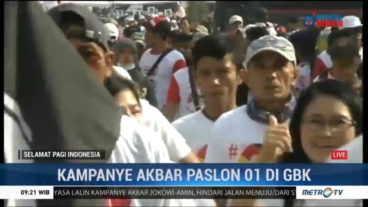 Keramaian Kampanye Akbar Jokowi-Ma'ruf di Gelora Bung Karno