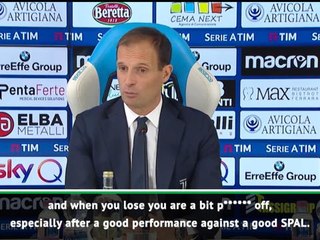 Juve only need one point, but winning is hard - Allegri on shock SPAL loss