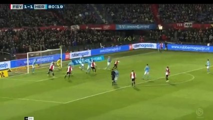 Berghuis Second Penalty Goal  - Feyenoord vs Heracles   2-1   13.04.2019 (HD)