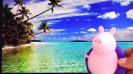 Peppa Pig Play doh ice cream on sunny vacation by the beach