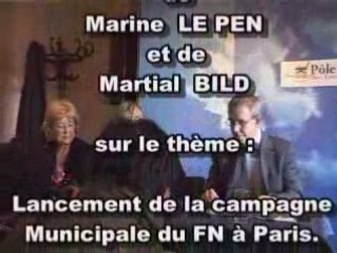 FN - Paris 2008 - Martial Bild et Marine Le Pen