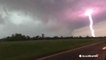 Lightning strikes right in front of storm chaser Reed Timmer