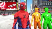 IRON MAN ARMY vs SPIDER-MAN, BLUE SPIDERMAN, GREEN SPIDERMAN, ORANGE SPIDERMAN, BLACK SPIDERMAN