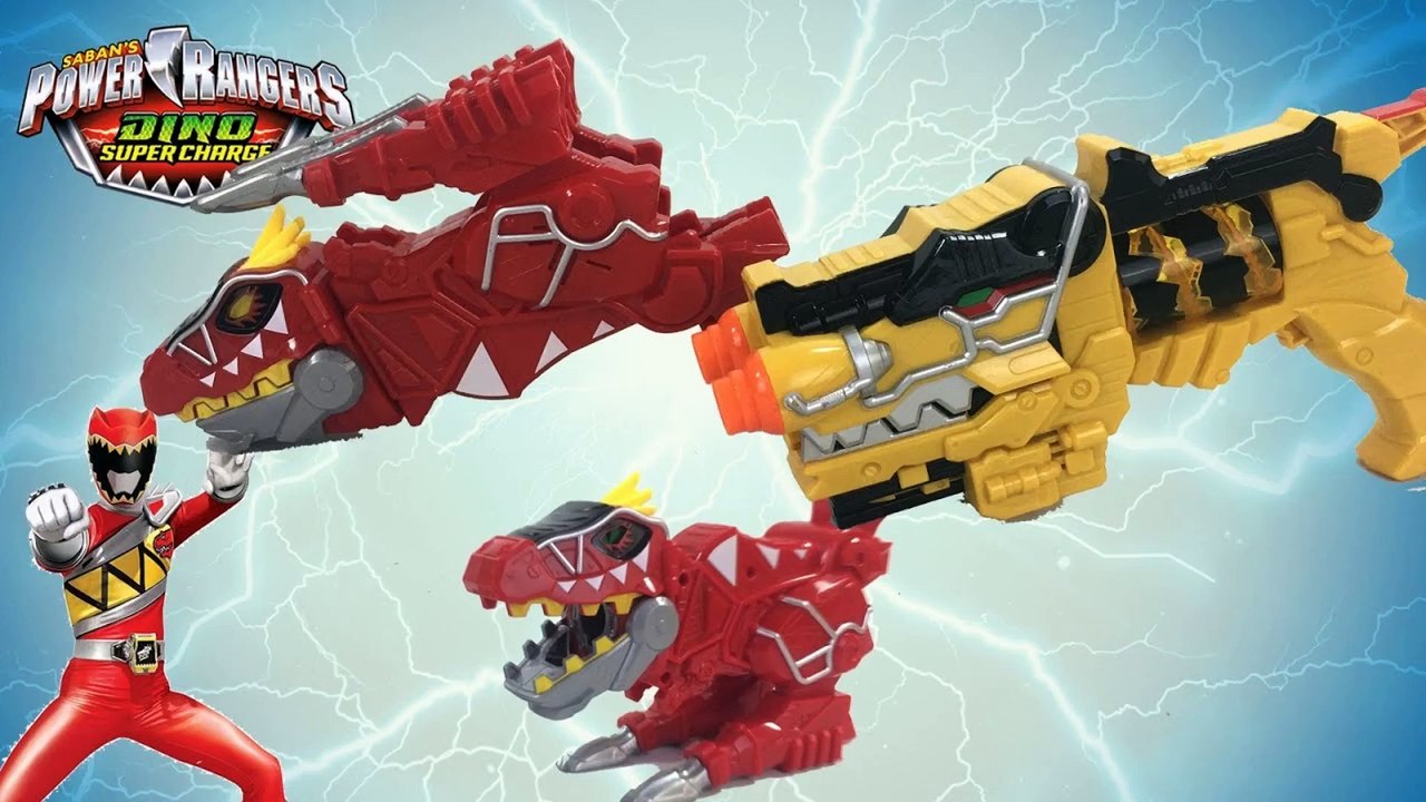 POWER RANGERS Deluxe Dino Charge + T-Rex Super Charge Morpher Morph Blaster || Keith's Toy Box