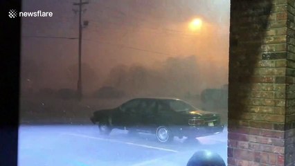 Storm lashes Jackson, Mississippi