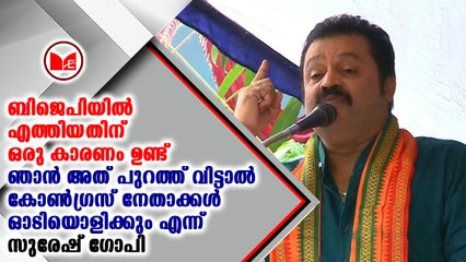 സുരേഷ് ഗോപി വന്നതോടെ തൃശൂർ മണ്ഡലത്തിലെ മത്സരം പുതിയ തലത്തിലേക്ക്