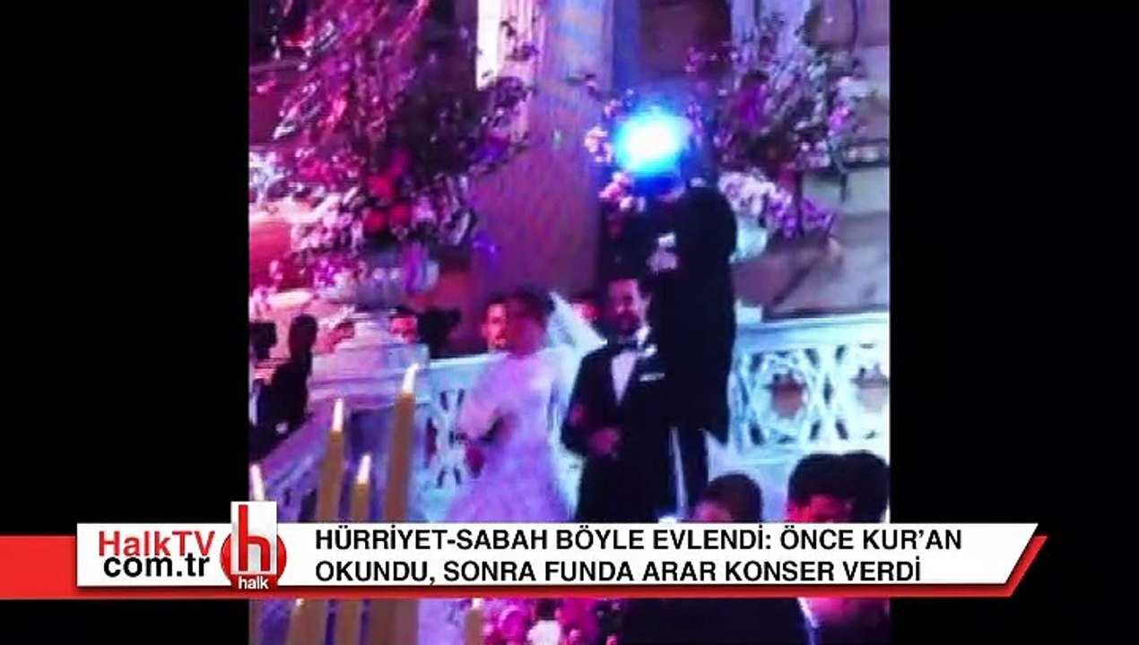 Hürriyet-Sabah böyle evlendi: - Önce Kur’an, sonra Funda Arar konseri
