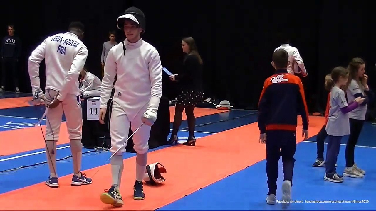 Escrime Nîmes 2019 Circuit National Elite Dimanche 14 Avril tableau 64