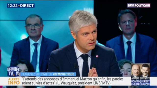 Gilets jaunes: pour Wauquiez, on assiste à un échec majeur de l'autorité après les nouvelles violences
