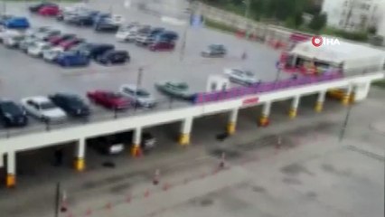 Eskişehir’de dolu vatandaşları hazırlıksız yakaladı